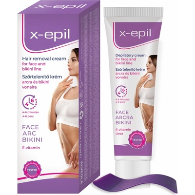 X-Epil depilačný krém na tvár/intímne partie 40 ml