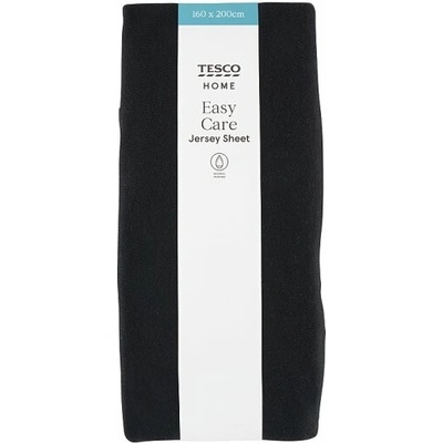 Tesco Home Easy Care Black plachta 160x200