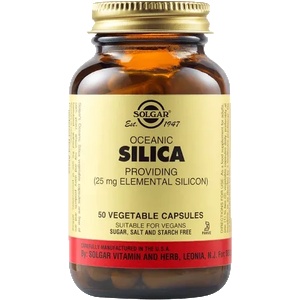 Solgar Oceanic Silica 25 mg, 50 vegetable capsules