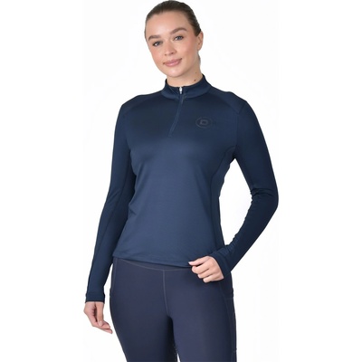 Dublin Фланелка с дълъг ръкав Dublin Breathable Long Sleeve Riding Top - Navy