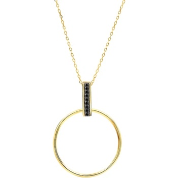 SAVICKI Кръгло колие Savicki: злато. черни диаманти