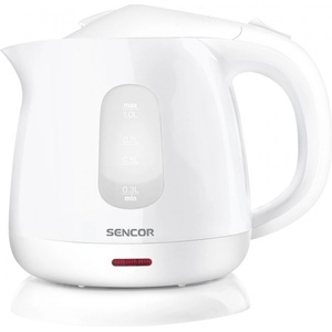 Sencor Електрическа кана за вода Sencor SWK 1010WH, бяла, 1 L, 1100 W Електрически кани