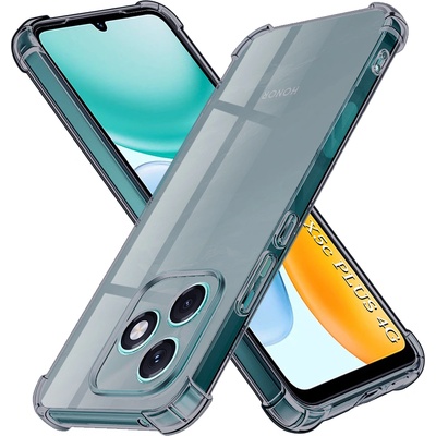 Techsuit Калъф за Honor X5c Plus - Techsuit Shockproof Clear Silicone - Пушечно черен