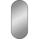 Image 1 of vidaXL Стенно огледало черно 70x30 см овално (348205)