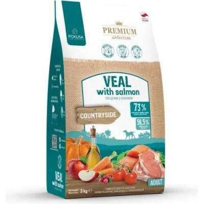Pokusa Premium Selection Veal with salmon Adult 3 kg