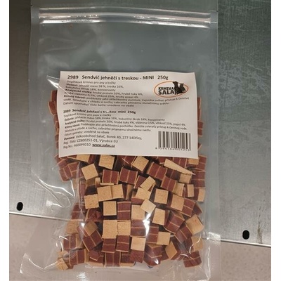 Salač Sendvič jahňací s treskou mini 250 g
