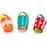 Hape Комплект играчки за баня, Hape, Шарени кофички, 3 броя (H0205)