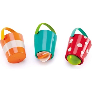 Hape Комплект играчки за баня, Hape, Шарени кофички, 3 броя (H0205)