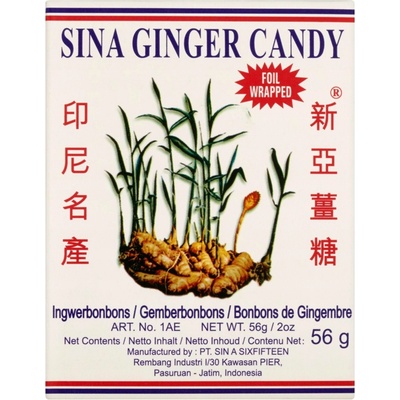 Sina Ginger Candy Bonbóny zázvorové 56 g
