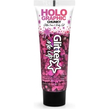 PaintGlow Veľké gélové trblietky na tvár / telo Princess Pink 12ml