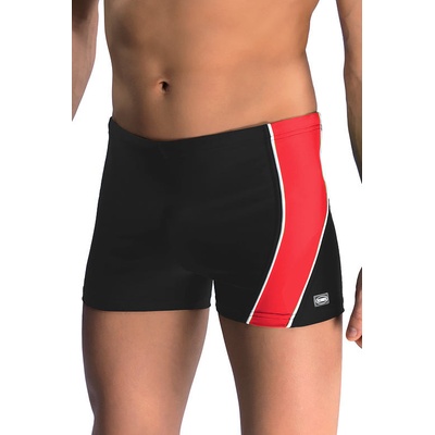 pánske boxerkové plavky Michael 1 čiernočervené