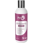 Vetfood MalaDerm Shampoo - шампоан за кучета и котки с хлорхексидин, климбазол, алантоин и пантенол за лечение на при кожни проблеми: гнойни възпаления, 200 мл - Полша