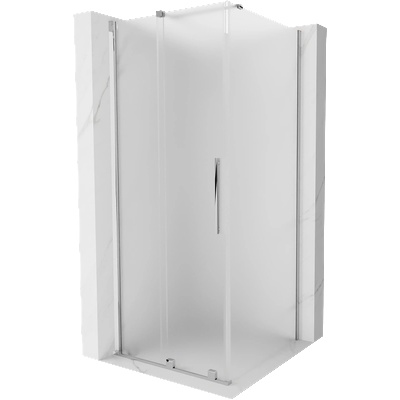 Mexen Velar плъзгаща се душ кабина 90 x 90 cm, замразено покритие, хром - 871-090-090-31-01 (871-090-090-31-01)