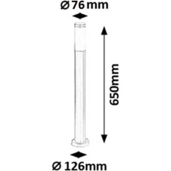 Image 1 of Rábalux Inox Torch 8264