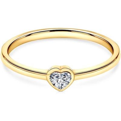 Savicki Zásnubný prsteň Pure žlté zlato diamant PURE P HE 10 D Z