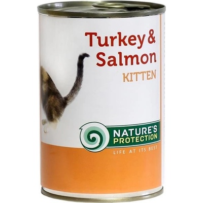 Nature's Protection Cat Kitten morka losos 400 g