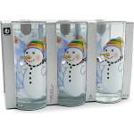 Uniglass Комплект 6 броя чаши 270 мл. с Коледен декор D27 Uniglass Poshta Santa