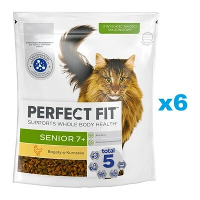 PERFECT FIT Senior 7+ bohaté na kuracie mäso 6 x 750 g
