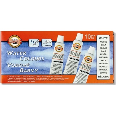 Koh-I-Noor temperová vodová farba, biela krycia 16 ml