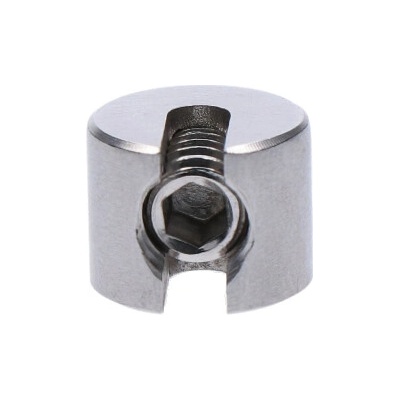Úchyt pro lanko ø 3 - 4 mm, broušená nerez AISI 304
