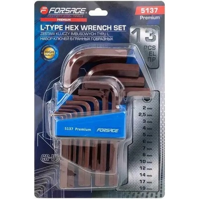 Forsage Súprava imbusových kľúčov 13 ks 2–19 mm FS-65125