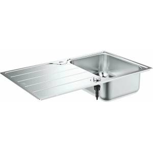 GROHE K500 мивка от неръждаема стомана 86x50.1 см 1 леген с тава за отцеждане (31571SD1) Мивка за вграждане
