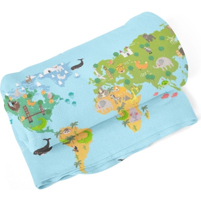 SABLIO deka Zvířecí mapa světa