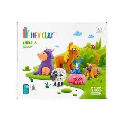 TM Toys Hey Clay Set Animals 15-pack 15 cans 15012CEE15