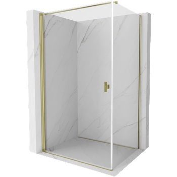 Mexen Mist-B душ кабина с панта 70 x 80 cm, прозрачна, златна - 8A2T-070-080-50-00 (8A2T-070-080-50-00)
