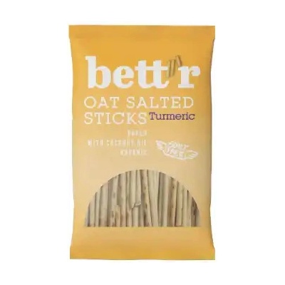 Bett´r Bio ovesné solené tyčinky Kurkuma 50 g