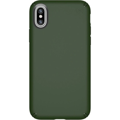 Speck Presidio Case - удароустойчив хибриден кейс за iPhone XS, iPhone X (зелен)