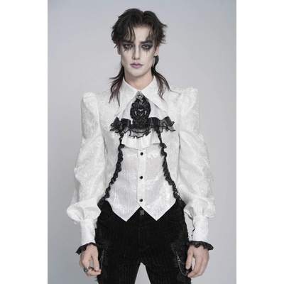 Devil Fashion košele Baroque Baron biela