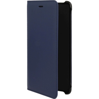 Nokia Leather Flip Cover CP-801 - оригинален кожен калъф с отделение за кр. карта за Nokia 8 (син)