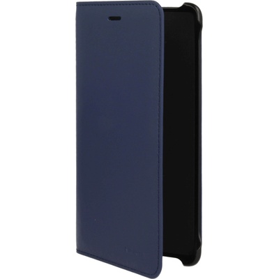Nokia Leather Flip Cover CP-801 - оригинален кожен калъф с отделение за кр. карта за Nokia 8 (син)