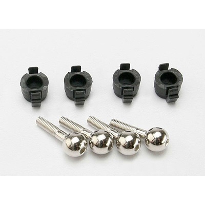 Traxxas Ябълки за завиващи главини Traxxas Pivot balls (4)/ pivot ball caps (4), TRX7033 (TRX7033)