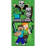 Jerry Fabrics Зелена памучна детска кърпа 70x140 cm Minecraft Let´s Survive - Jerry Fabrics (24TW138)