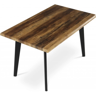 Autronic Ethereal HT-F4413 OLW Stůl 130 x 80 x 75 cm MDFstaré dřevo kov černý lak