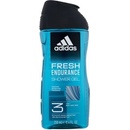 Sprchové gély Adidas Fresh Endurance sprchový gél 3v1 250 ml