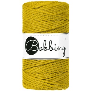 Bobbiny 3PLY Macramé Rope 3 mm 100 m Spicy Yellow юта (TS-E060)
