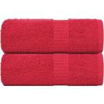 vidaXL Кърпи за гости FROGN 2 бр. червени 30x50 см 360 г/м2 (136923)