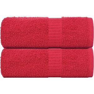 vidaXL Кърпи за гости FROGN 2 бр. червени 30x50 см 360 г/м2 (136923)