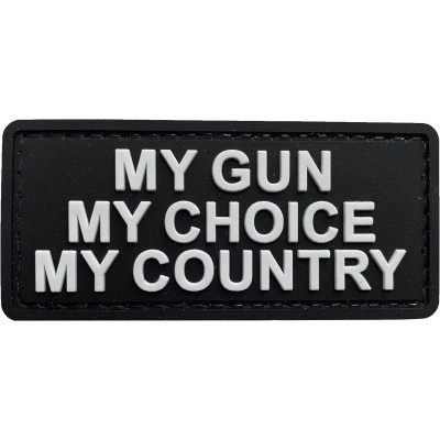 ARMED PATCHES PVC nášivka My Gun, My Choice, My Country, Černá