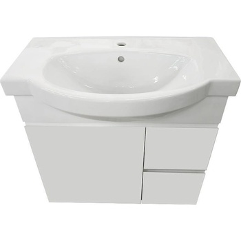 Deplan Шкаф 80cm, Флорида с умивалник Нео WQ8A43960000003, БЯЛ (73964)