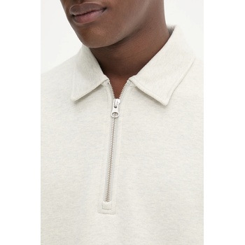 Samsøe Samsøe Памучен суичър Samsoe Samsoe SALOUIS мъжки в сиво с меланжов десен M25200036 (M25200036)