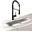 Inter Ceramic Стоящ смесител за кухня, Inter Ceramic, ICF 7561017B, с изтеглящ се душ с две функции (7561017B)