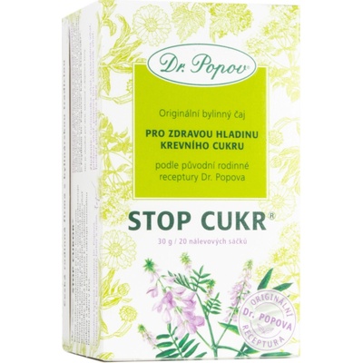 Dr.Popov čaj Stop cukor 20 x 1,5 g