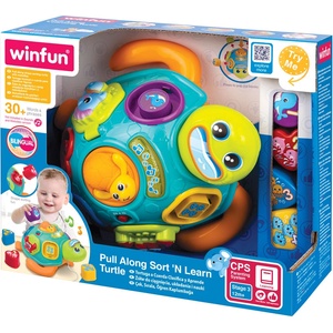 WinFun Костенурка сортер за дърпане със звук и светлина