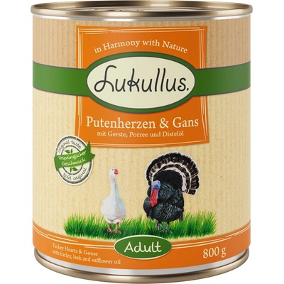 Lukullus Adult Morčacie srdce & hus 6 x 800 g