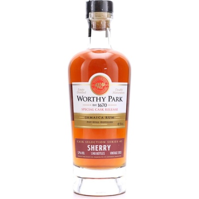 Worthy Park Cask Selection series #3 Sherry 2013 57% 0,7 l (čistá fľaša)
