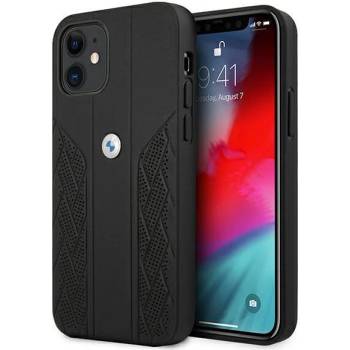 Image 1 of BMW Калъф BMW BMHCP12SRSPPK Leather Curve Perforate, за Apple iPhone 12 mini, черен (BMW000375)